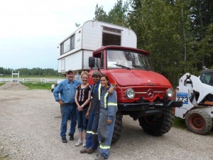 The Mog, Tim, Pat, Ken & Jules after five weeks of hard work.